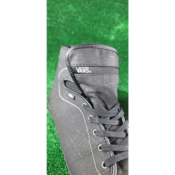 Vans Old Skool Classic Hi-Top Skateboard Solid Black Textile Upper Women's 10.M - Picture 2 of 10